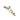 SCRIPT KEYRING - GOLD PLATED
