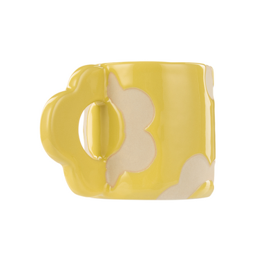 EMPORIUM POSEY FLOWER MUG 400ML YELLOW