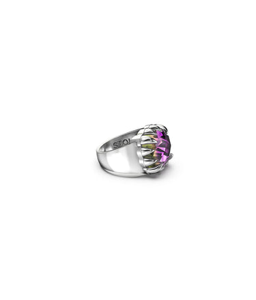 CLAW RING - MYSTIC QUARTZ