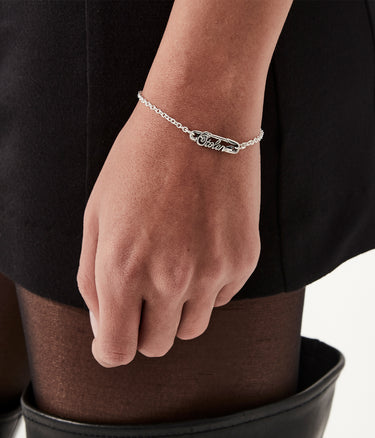 Scripted Pin Bracelet