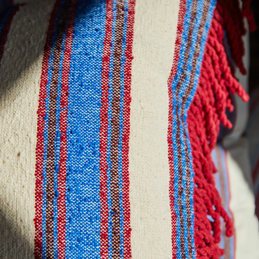 Selene Woven Cushion - Azure Feather Insert Item