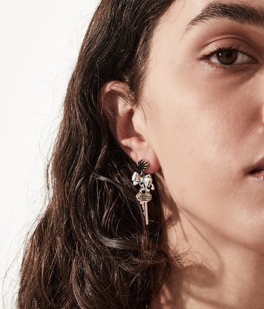 Love Locked Bow Earrings