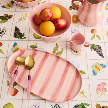 Pink Stripe Platter