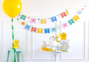 Animal Party Happy Birthday Banner