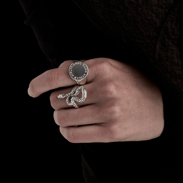 TEXT LOGO SOVEREIGN RING