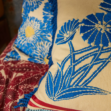 Emilia Embroidered Cushion Feather Insert Item