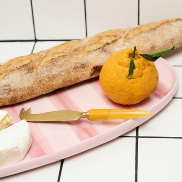 Pink Stripe Platter