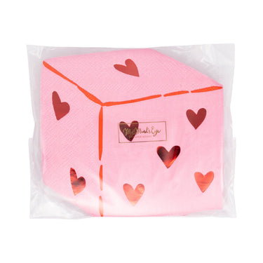 Heart Dice Cocktail Napkin
