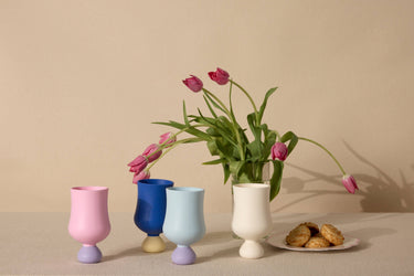 Bubble Goblet Set | Unbreakable Silicone : Coconut