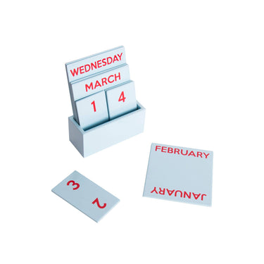 LIGHT BLUE SMALL GLOSSY FULL COLOR CALENDAR HF