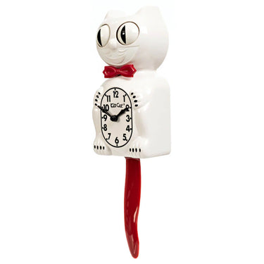 Candy Cane Red Kit Cat Clock