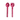 Gisele Salad Servers - Crimson