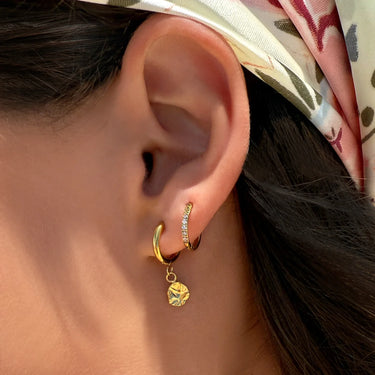Harmony Gold Huggie Earrings