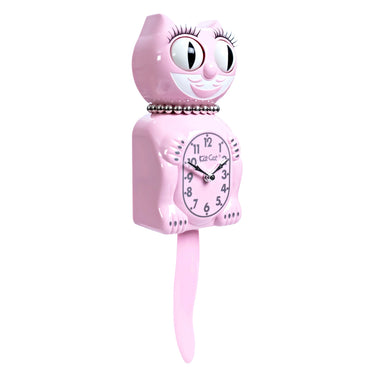 Kitchen Collection - Retro Pink Lady Kit Cat Clock