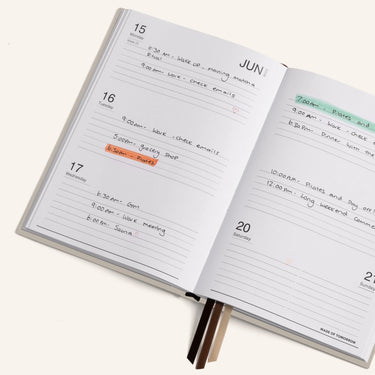 2026 A5 Weekly Diary Classic - Cream