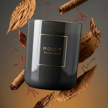 Soy Candle 300g - Tobacco Leaf & Saffron