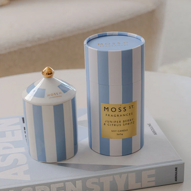 Ceramic Candle 360g - Juniper Berry & Citrus Spritz