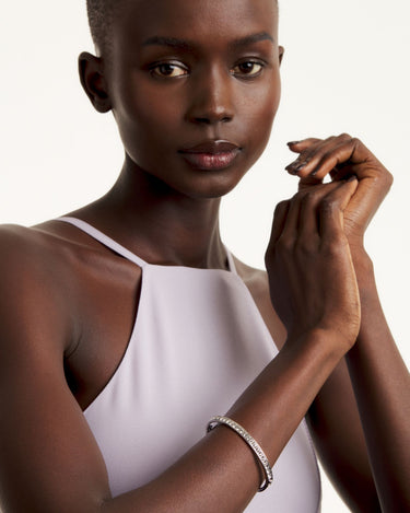 Ted Baker Clemara Crystal Hinge Bangle - Silver
