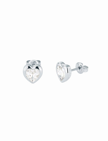 Ted Baker Han Crystal Heart Stud Earrings - Silver