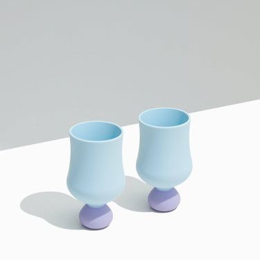 Bubble Goblet Set | Unbreakable Silicone : Pacific