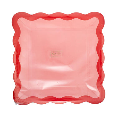 Pink and Red Ric Rac Plate