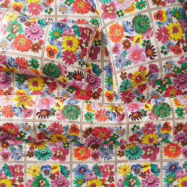Ines Cotton Quilt Cover Porcelain - Queen