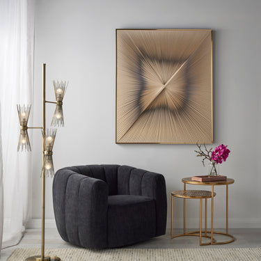 Amalfi Omaha Swivel Chair Grey