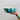 Salad Bowl - Green & Cornflower Blue Stripe