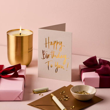 Happy Birthday to you Beige | Greeting Card