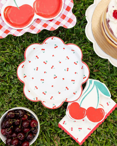 Cherries Scattered Plate