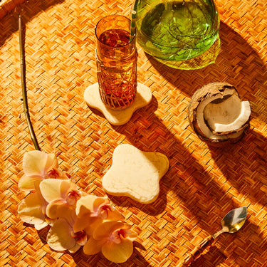 Malorie Coaster Set of 2 - Pearl