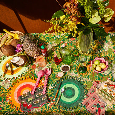 Gisele Salad Servers - Crimson