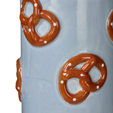 Emporium Pierre Pretzel Vase Blue & Brown