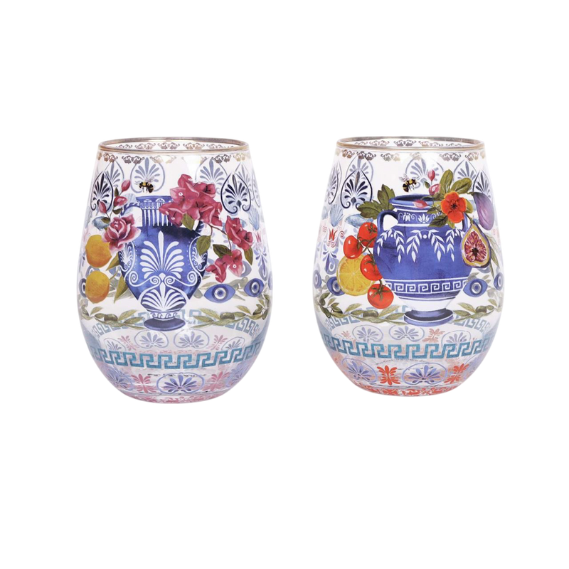 Glass Tumblers Set of 2
