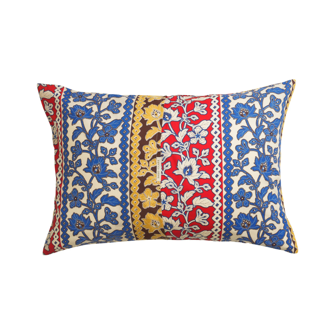 Thea Cotton Pillowcase Set - Vermillion Standard