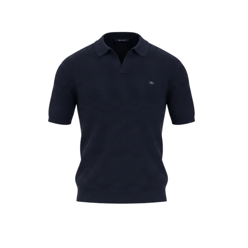 Classic Knit Polo - Navy