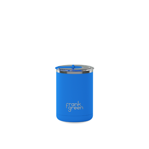 Limited Edition Ceramic Coffee Cup with Hinged Lid - Blue Lagoon