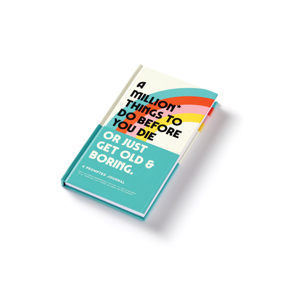 Brass Monkey a Million Things to Do Before You Die Prompted Journal Multi-Coloured