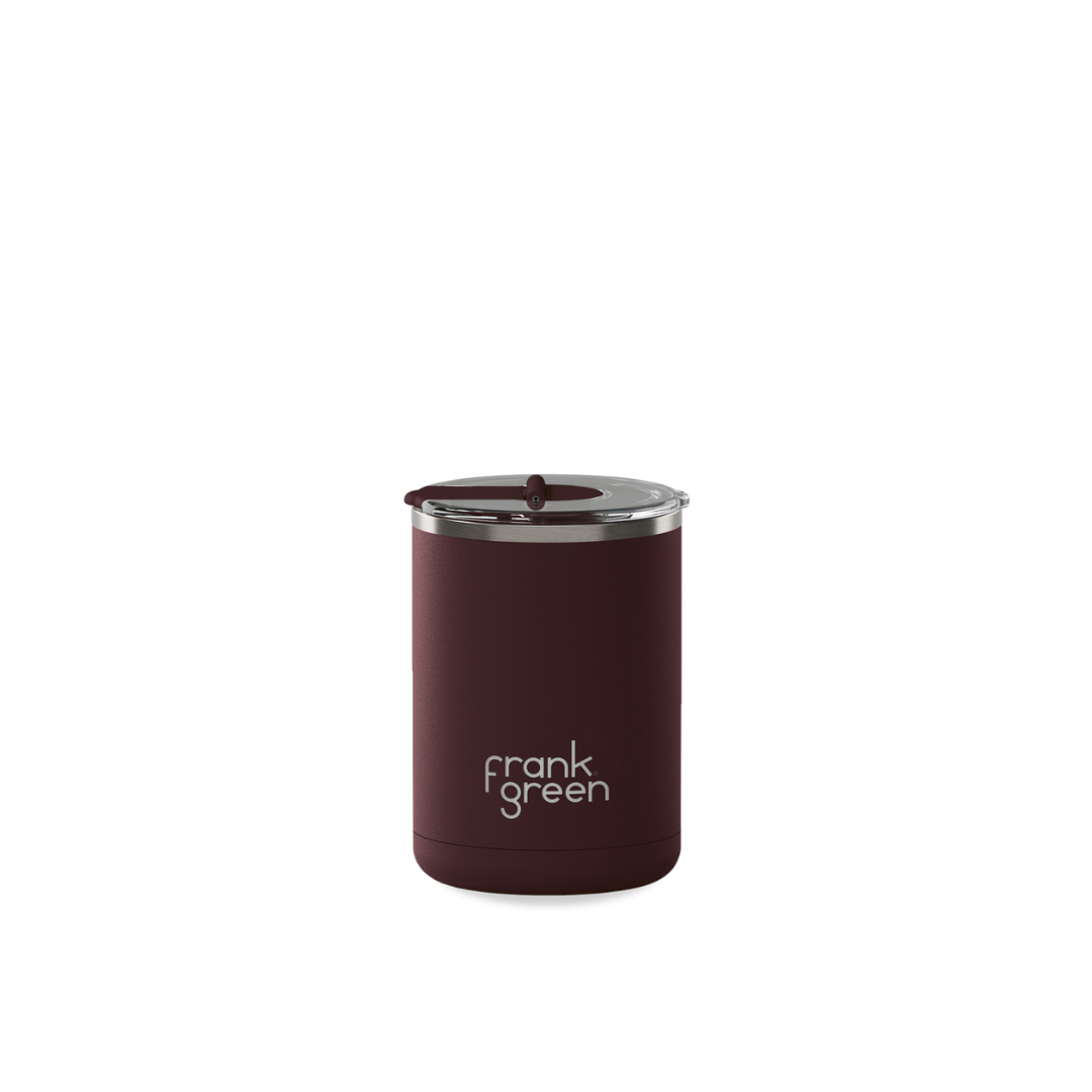 Ceramic Coffee Cup with Hinged Lid