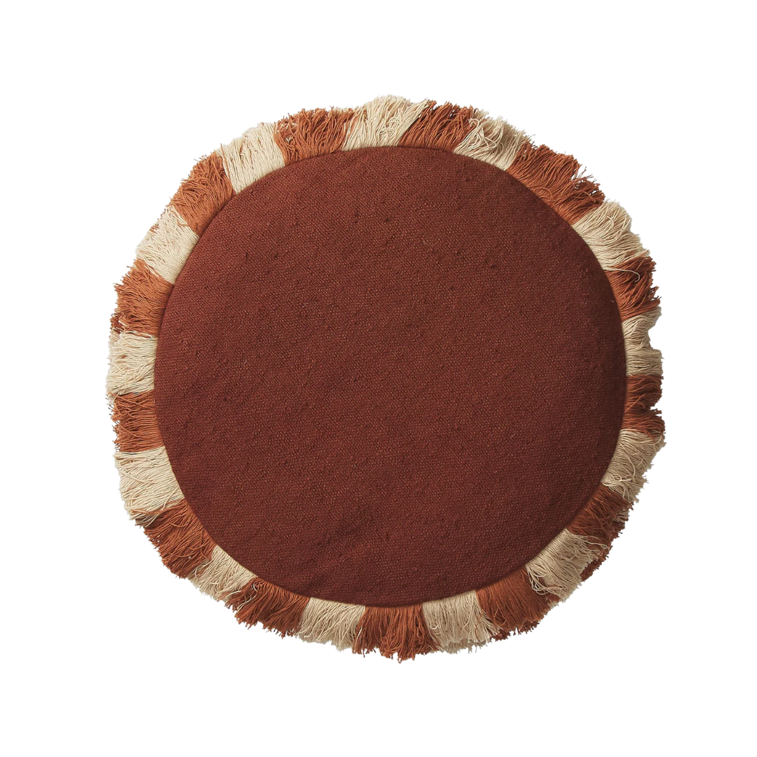 Reese Round Cushion - Umber Feather Insert