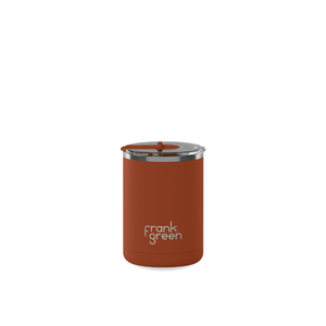 Limited Edition Ceramic Coffee Cup with Hinged Lid - Toffee