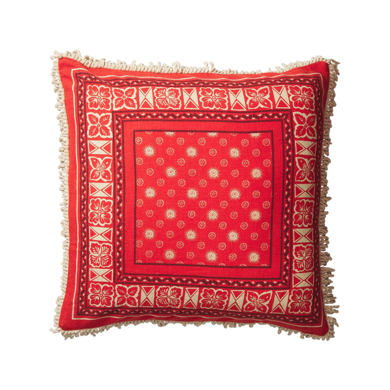 Odessa Reversible Cushion - Poppy Feather Insert