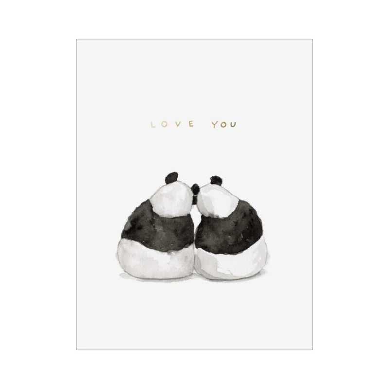Foil Card - Panda Pair