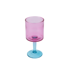 Farla Wine Glass Set of 4 - Pink/Turquoise