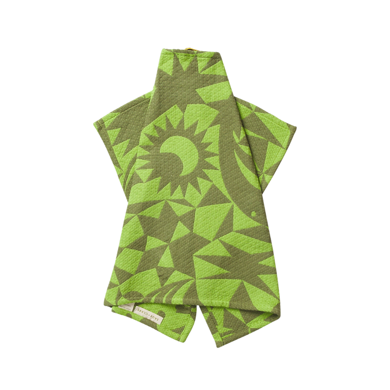 Nora Tea Tea Towel - Cactus Green