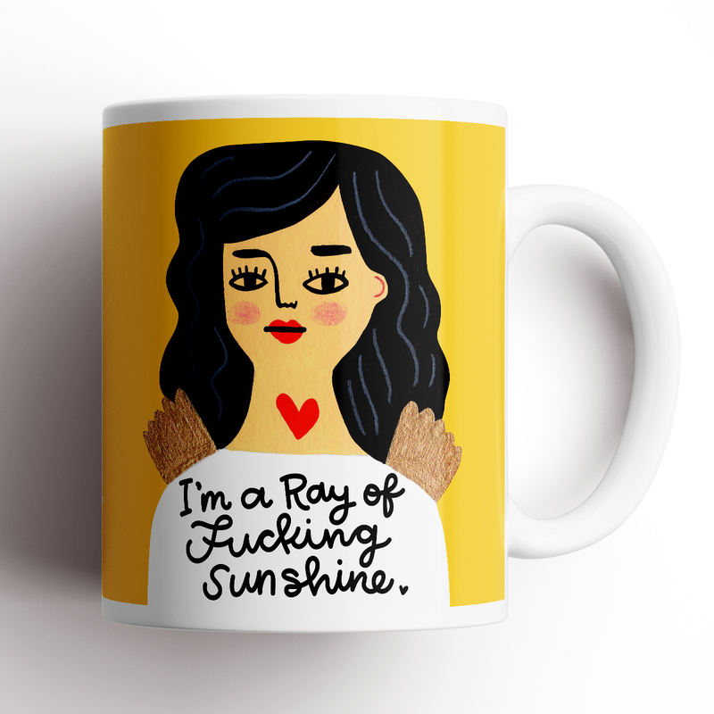 I’m a Ray of Fucking Sunshine Grumpy Angel Mug