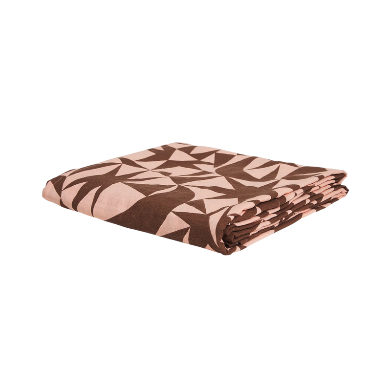 Nora Linen Sheets - Carnelian Flat Sheet