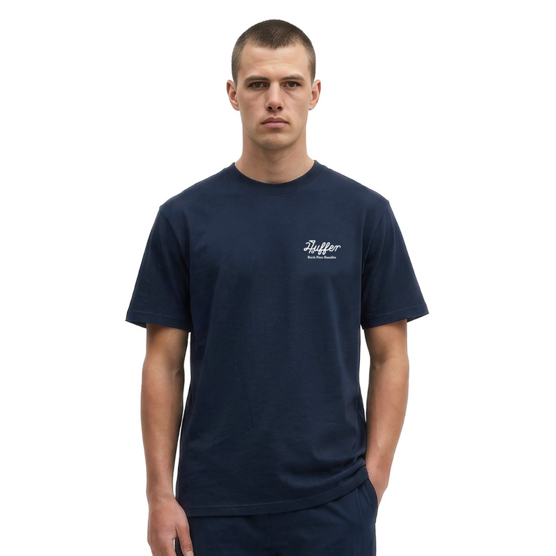 Block Tee 220/Back Nine - Navy