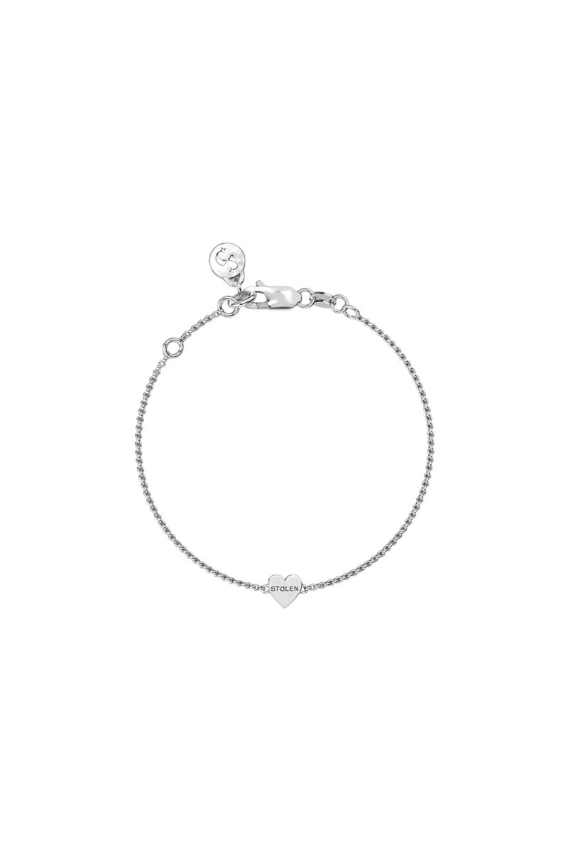 Single Heart Bracelet Silver