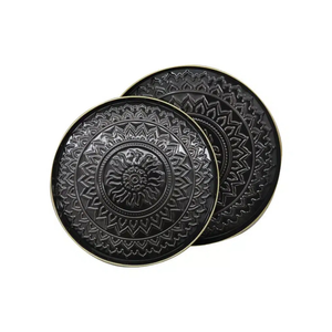 Cotton Tray set/2 Aztec - Dark Grey